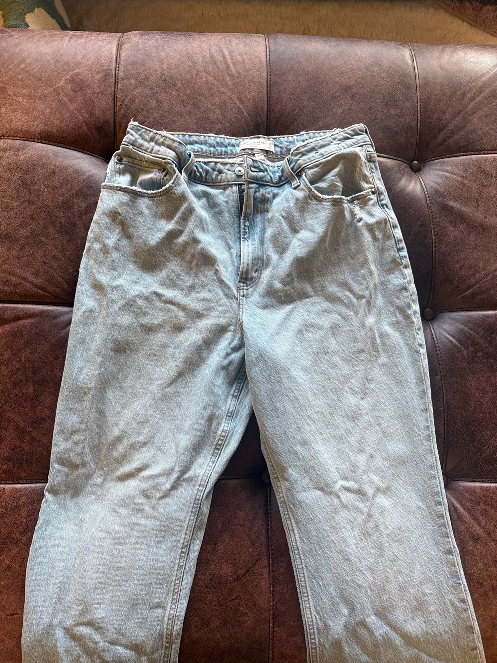 Abercrombie & Fitch Light Blue Vintage Flare High Rise Jeans